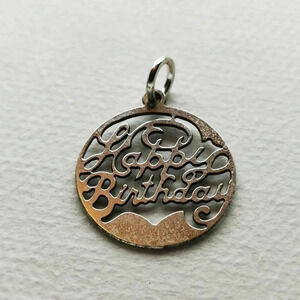 925 happy  birthday pendant